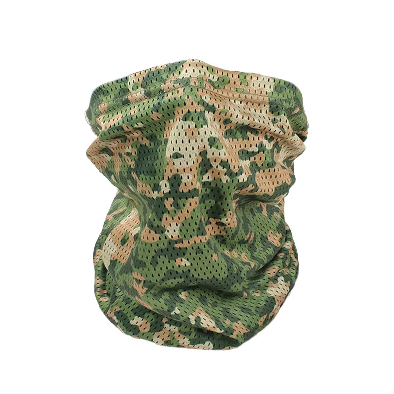 CADPAT Summer Outdoor Riding Neckerchief Woodland Camouflage Tactical Face Mask with Sun Protection Windproof Headscarf