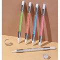 Dual Tipped Eco-Friendly Durable Silicone Rhinestone Nail Polish Carving Pen Head Art Brushes Manicure DIY Brush Dotting Tools