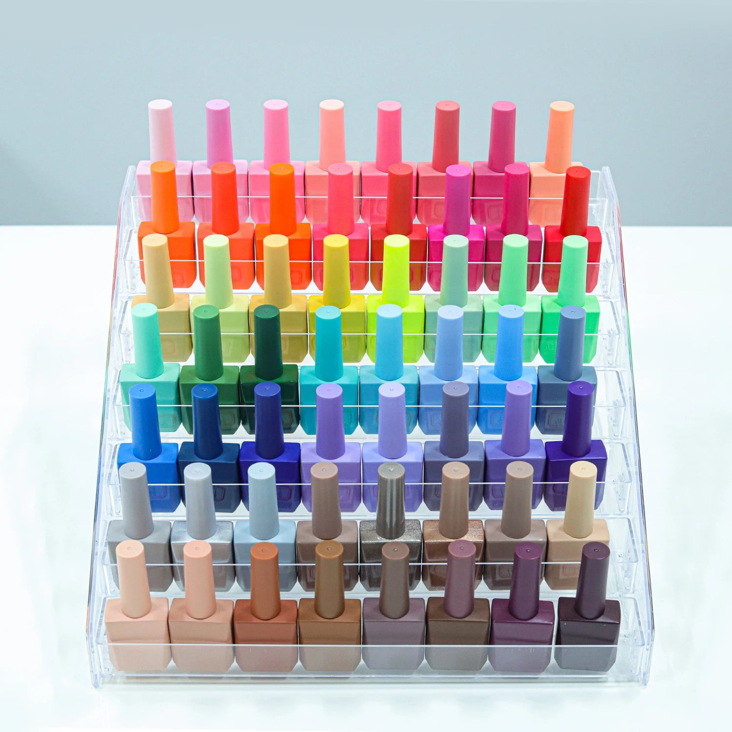 Empty Uv Gel Polish Glass Bottle Square Nail Polish Bottle With Brush Factory Custom Color Unique Design 8ml 10ml 15ml