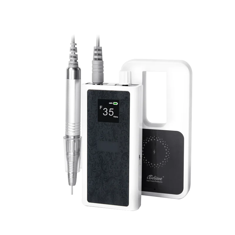 Ibelieve Newest Portable Nail Drill 35000rpm Electric Wireless Cordless Wireless Nail Drill