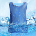 NEW Iced Cooling Artifact Manufacturers Spot Cold Feeling Cooling Heatstroke Prevention Cooling Vest Summer Men's Fishing Vests