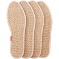 Cotton and Linen Insoles for Men's Sweat Absorption Odor Prevention Breathable Women's Flax Deodorizing Linen Insoles