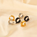 Huggie Hoop Earrings Hooks Clips DIY Jewelry Punk Hiphop Making Supplies Accessories Ear Post Components
