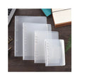 Wholesale A4 A5 A6 B5 Ring Binder PP 6 Rings Matte Twill Transparent Loose-leaf Binder File Folder Hard Cover Office Supplies