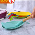 Silicone Non-Slip Fork Spatula Rack Shelf Organizer Spoon Rest Pot Clips Chopsticks Big Holder Eco-Friendly Home Kitchen