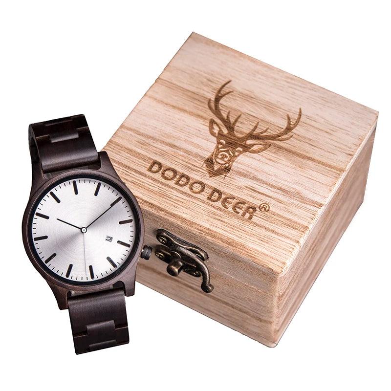 Antique Fashion Men's Luxury Wood Watch 2020 Oem Reloj Masculino MIYOTA Buckle 37mm Dial Diameter Wrist Relogio Montre Homme
