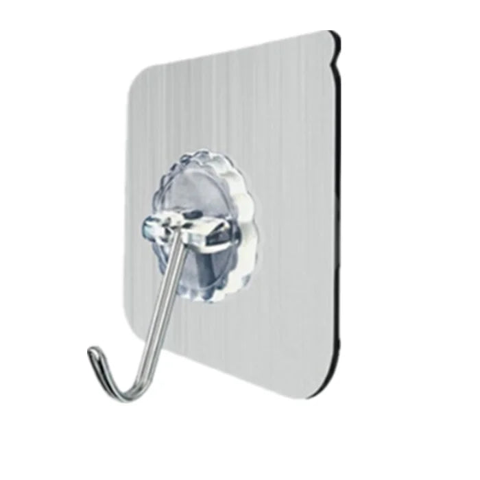 Wholesale 10 Pack Adhesive Hooks Transparent Wall Hooks Heavy Duty Kitchen Sticky Hooks