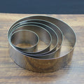 Early Riser 7-Piece 3D Stainless Steel Cookie Cutter Set | 5cm Height Round Molds for Cookies Mousse and Baking