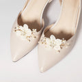 Korean Handmade Pearl Rhinestone Shoe Clip Elegant Wedding Shoe Accessory Decorations