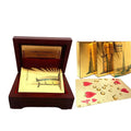 Durable Waterproof Plastic Playing Cards 24K Dubai 999.9 Gold Foil Plated Euro Poker Playing Cards