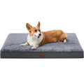 Wholesale Large Grey Pet Mattress with Solid Pattern Removable Washable Fabric for Small Animals Cats Made From Suede Plush