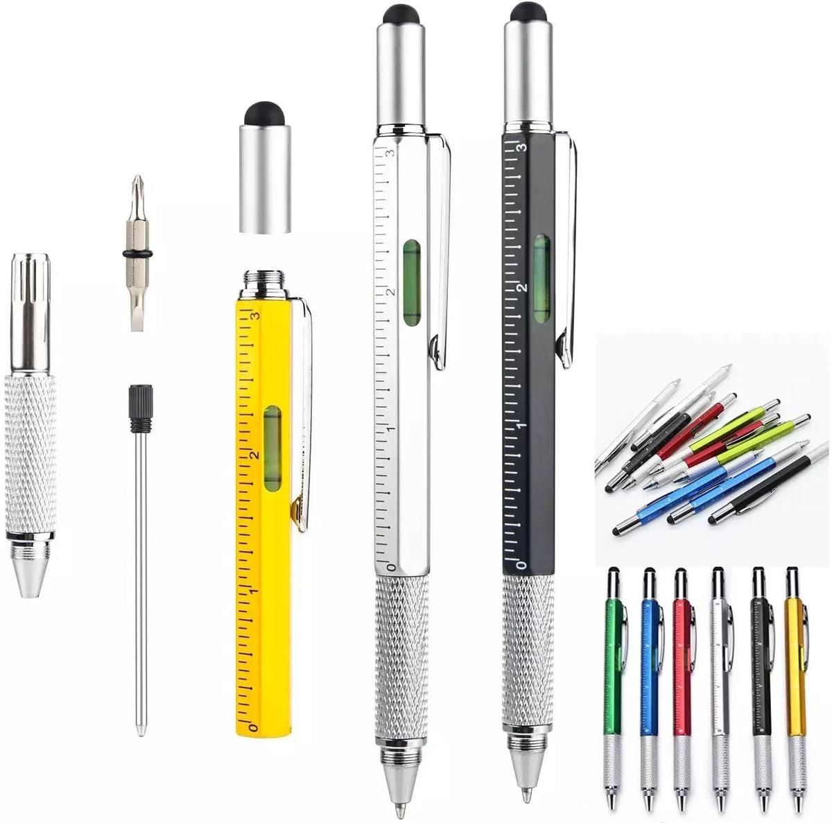2026 Hot-Sale 7-in-1 Multitool Pen Two-Head Screwdriver for Stylus Logo Plastic Ballpoint Pen with 1.0 mm Writing Width
