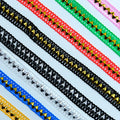 10mm Clothing Crochet Lace Ribbon Wave Sequined Curtain Edge Trimming 1cm Triangle Costume Dancewear Sew Textile Bulk Lace Trim