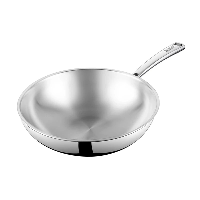 32cm Non-Stick Titanium Wok with 8L Capacity Eco-Friendly Kitchen Cookware for Gas & Induction Cookers