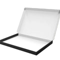 Black Low Profile Mailer Box Thin Flat Packaging Box Custom Logo Luxury Ecommerce Shipping Box