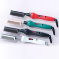 High Heat 500F Compact Portable Ceramic Press Comb Hair Straightener with Plastic Handle for Hotel & Household Use