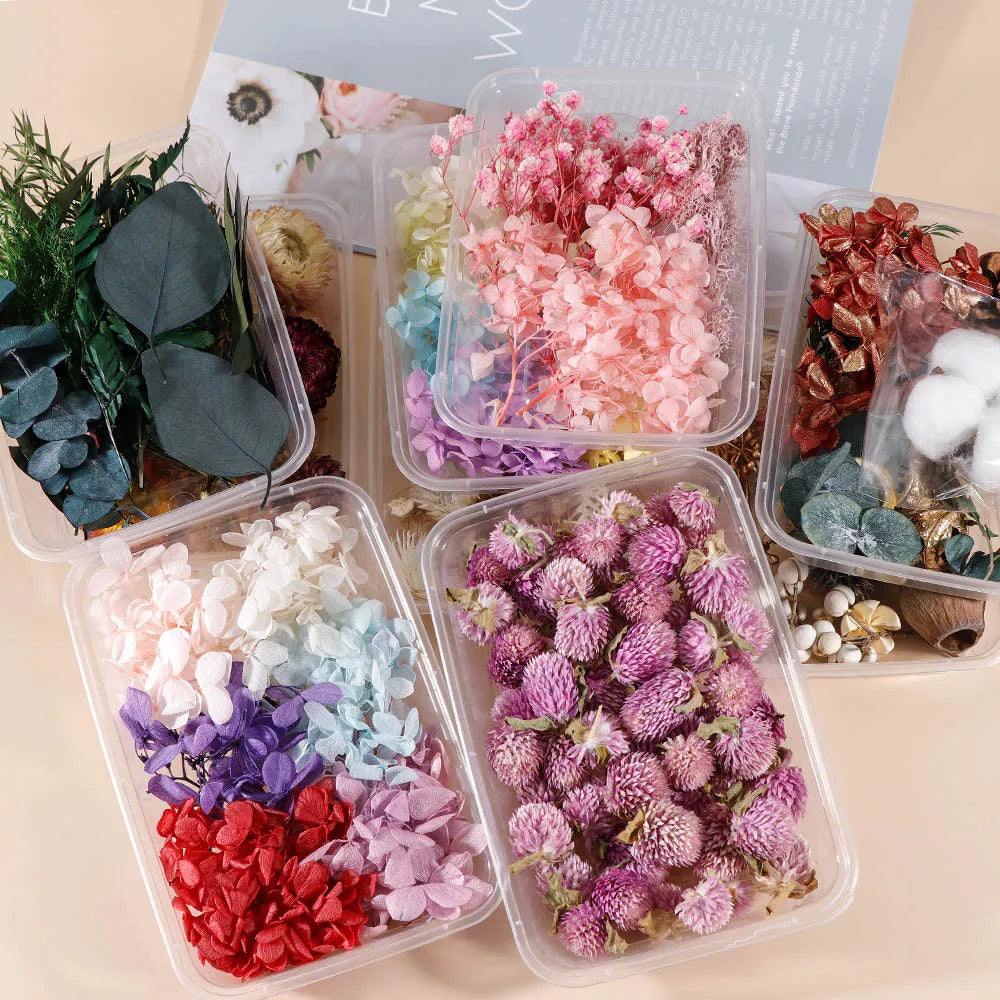 A099 Lifelike Embossed Resin Accessories Scented DIY Packing Materials for Home Real Dried Flowers Candle Lifelike Dried Flowers