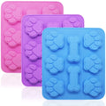 Puppy Dog Paw & Bone Shaped Molds Dishwasher Safe Premium Silicone Cake Mold Biscuit Chocolate Cookies Baking Pans