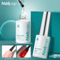 Nailpop 10ml UV LED Gel Polish Long Lasting Rubber Base & Gel Top Coat Clear Varnish Nail Art Design Soak-Soak Nail Function