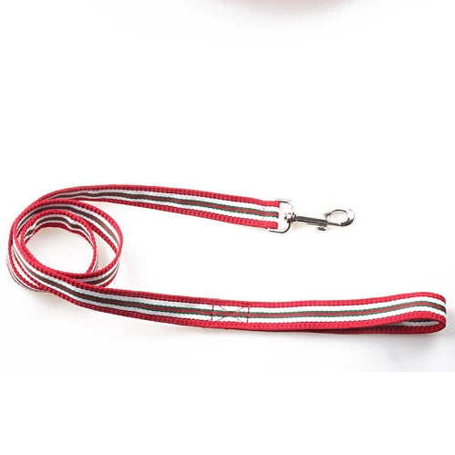 Wholesale Stocked Large Qty in Stock Pet Dog Collar and Leash Set Stripes