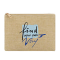 Promotional Eco Friendly Linnet Zipper Makeup Cosmetic Pouch With Printed Logo Factory Custom Gift Bags