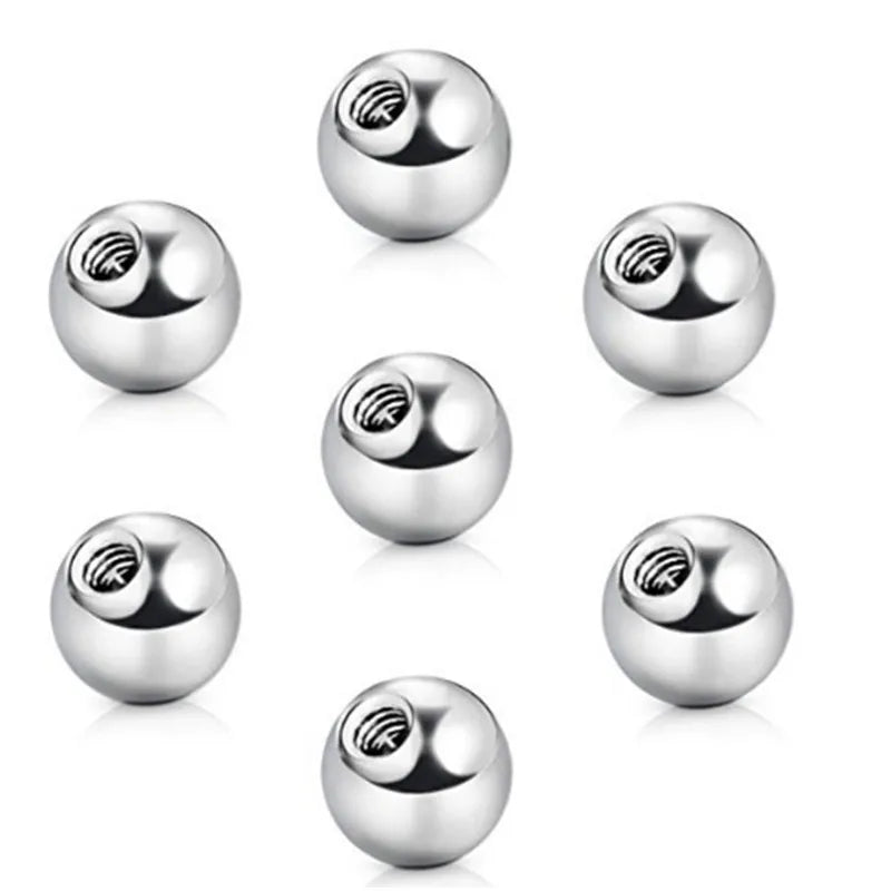 Wholesale Stainless Steel Ball End Screws 3mm 4mm 5mm 6mm Beads for Body Jewelry Make Your Own Unique Accessories