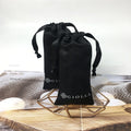 Custom Velvet Black Gift Dust Drawstring Bag Candy Jewelry Packaging Hair Contaiiner Pouch With Black Ribbon