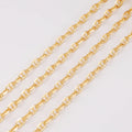 Coffee Bean Chunky Necklace Brass 18K Gold Plated Jewelry Chain Used to Make Necklaces Necklace Finding Pig Nose Chain