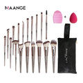 High Quality Eye Shadow Blending Brush 18pcs Plastic Handle Makeup Brush Set With Bag