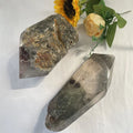 Natural Healing Ghost Wand  Phantom Quartz Tower Garden Quartz Crystal Point for Decor