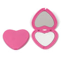 Popular Heart Shape Hand Mirror Custom Logo Heart Two Sided Makeup Mirror Customized Heart Mirror