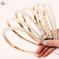 QIYUE Hot Sale Simple Style Pearl Thin Hair Band Female Wild Sweet Headband Korean Hair Accessories for Women