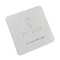 400gsm Cotton Card Paper Handmade Greeting Card Embossed Logo Custom for Wedding