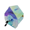 Modern European Cottage Design Acrylic Piggy Bank Transparent Money Saving Box Child-Friendly Lock Safe Edges Stylish Home Decor