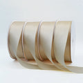 Factory Wholesale Customized 100% Polyester 38mm Eco-Friendly Woven Satin Ribbons Single Face Solid Color Sustainable Rolled