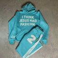 Custom Print Logo Jogging Applique Hoodies Sweat Suits 100% Cotton Unisex 2 Piece Set Flared Sweat Pants Men Tracksuits for Men