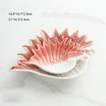 Sea Star Holder Ceramic Jewelry Tray Dish Decorative Seashell Porcelain Trinket Holder Necklace Ring Display Plate