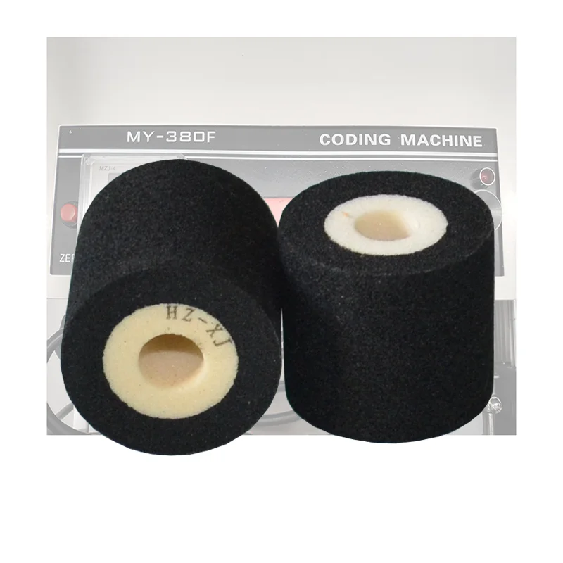 Black Color Dia36mm*32mm 40*40 Dry Ink Roll Batch Code Printer Machine MY380 Hot Ink Roller MegaBDM