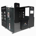 10x10 ft Aluminum Portable Tension Fabric Display Stand New Design Modular Tradeshow 3x3 Expo for Exhibition Trade Show Booths