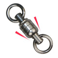 Shareshark Saltwater Fishing Swivel  High All Stainless Steel Ball Bearing Swivel With Two Welded Rings