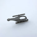 Personalized Laser Cut Stainless Steel Helicopter Keychain - Custom Metal Tags - TURBOOST