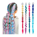 Wholesale Colorful Twist Bohemian Hair Extensions Fake Synthetic Ombre Yaki Jumbo Hair Braid Ponytail for Women