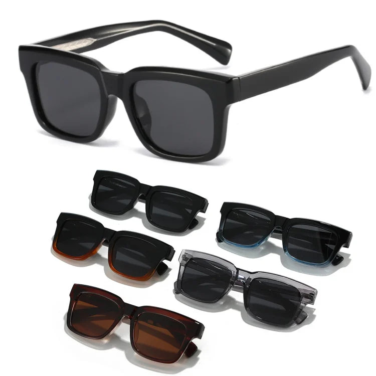 Manufacturer 2025 Polarized TR90 Square Shades Retro Polygon Square Frame Trendy Modern Polarized Square Lunettes De Soleil