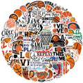 50Pcs Basketball Sports Stickers Decorative Label for Luggage Laptop Guitar Notebook Skateboard Vinyl Waterproof Sticker