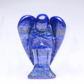 Hongzhuo Angel Figurine Miniature Handmade Carved Lapis Lazuli Mini Healing Statue Crystal Home Decoration Accessories Crafts
