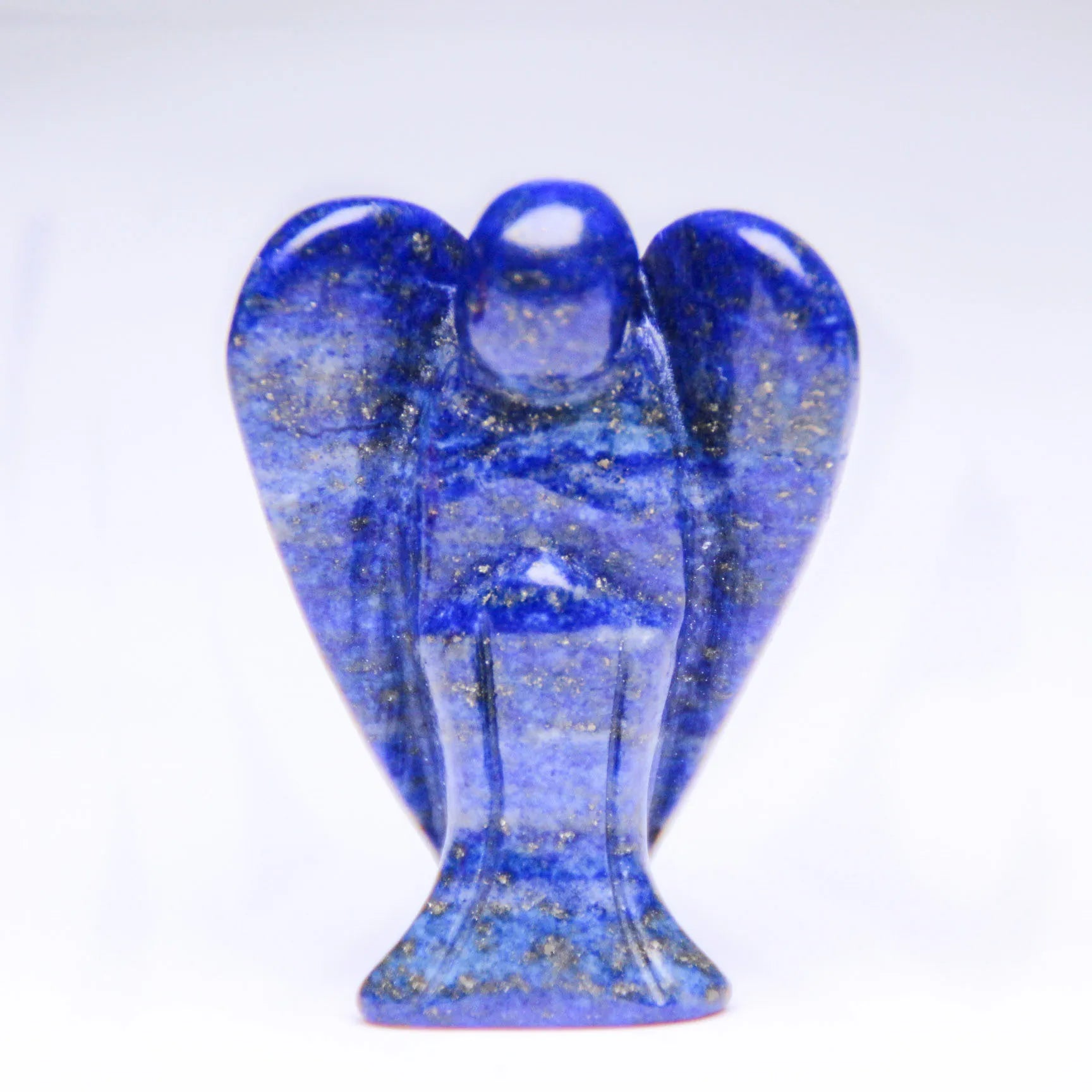 Hongzhuo Angel Figurine Miniature Handmade Carved Lapis Lazuli Mini Healing Statue Crystal Home Decoration Accessories Crafts