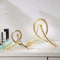 Creative Abstract Home Accessories Ornaments Light Luxury Model Room Decoration Geometric Iron Study Living Room Decorations