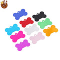 Factory Direct Sale Anodized Aluminum Alloy Bone Shape Metal Personalized Dog ID Tags