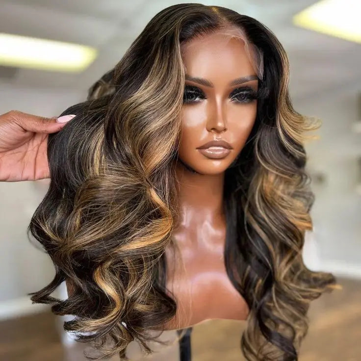 100% Vietnamese Human Raw Hair 5x5 Transparent for Lace Closure Wigs Mix for Dark Brown Loose Wave Small Cap Long MegaBDM