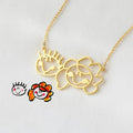 Customized Stainless Steel Children's Cartoon Painting Memorial Pendant Necklace